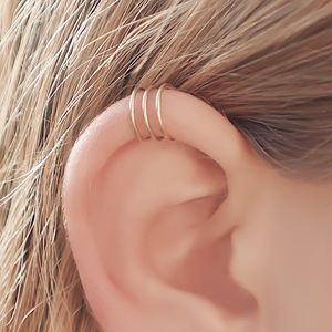 RESTOCKED! Triple Helix Ear Cuff Cartilage Earring